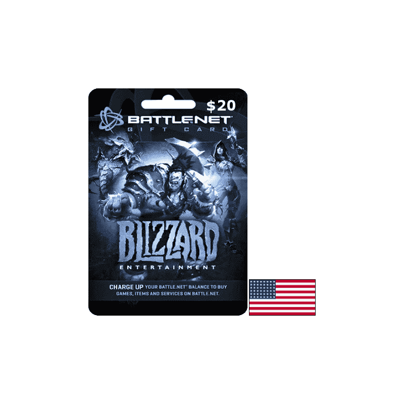 Blizzard Gift Card 20 USD - Battle.net Key - UNITED STATES