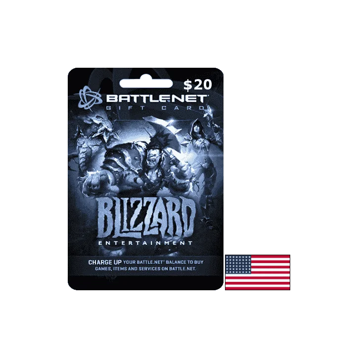 Blizzard Gift Card 20 USD - Battle.net Key - UNITED STATES Blizzard Gift Card 20 USD - Battle.net Key - UNITED STATES - CARTE Blizzard - gamezone