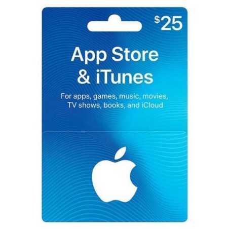 Carte App Store & iTunes Cards US 25$