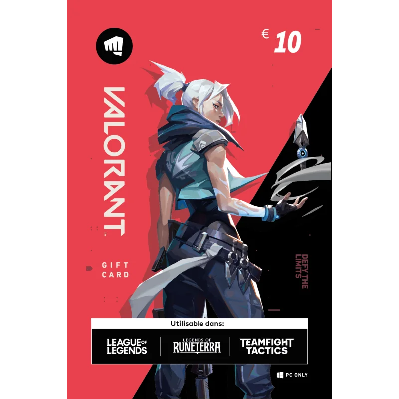 Carte cadeau Riot Games Valorant 10€ en Tunisie