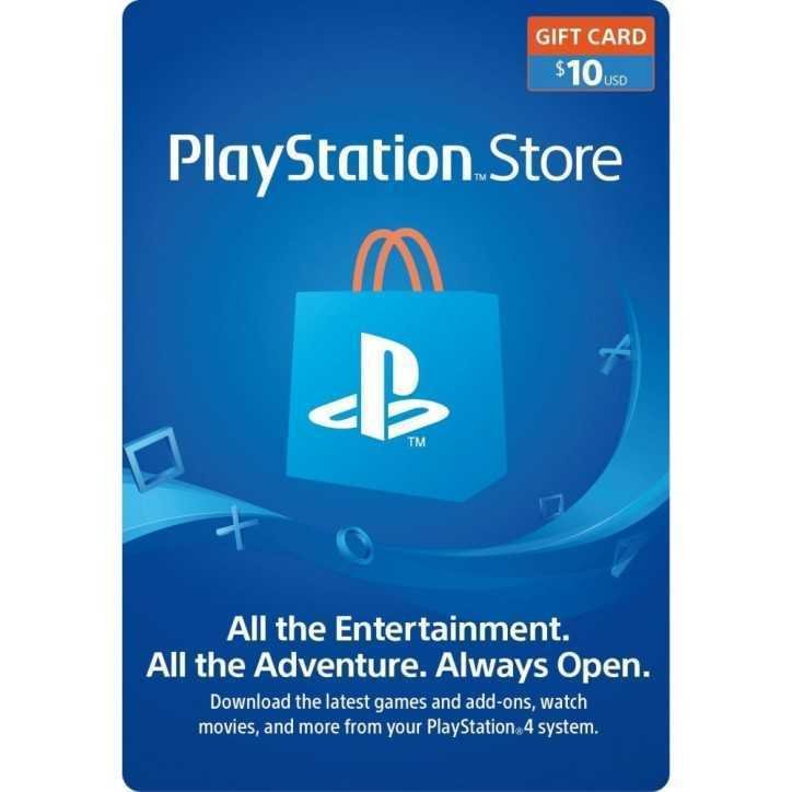 Carte PSN 10$ Playstation Store PS5/PS4/PS3/PS Vita Compte US - Carte PSN PlayStation Store - gamezone