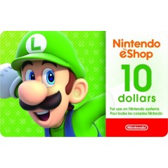 Carte Nintendo eShop 10 USD - USA Account en Tunisie