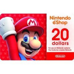 Carte Nintendo eShop 20 USD - USA Account en Tunisie