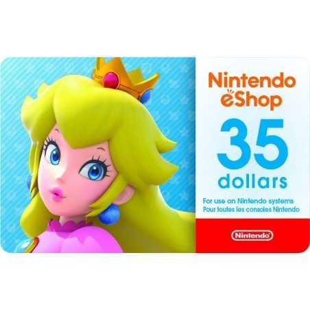 Carte Nintendo eShop 35 USD - USA Account en Tunisie