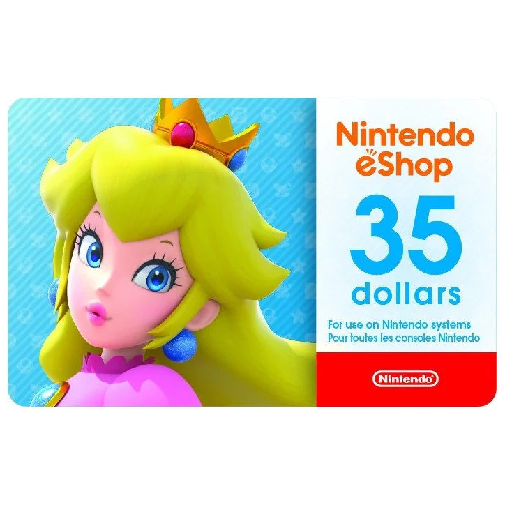 Carte Nintendo eShop 35 USD - USA Account Carte Nintendo eShop 35 USD - USA Account - CARTE NINTENDO - gamezone