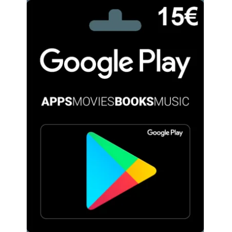 Carte cadeau Google Play 15 euros FR en Tunisie