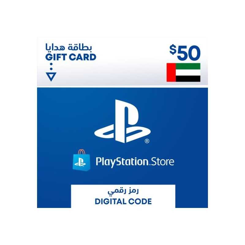 Carte Playstation Network $50 UAE الإمارات العربية المتحدة