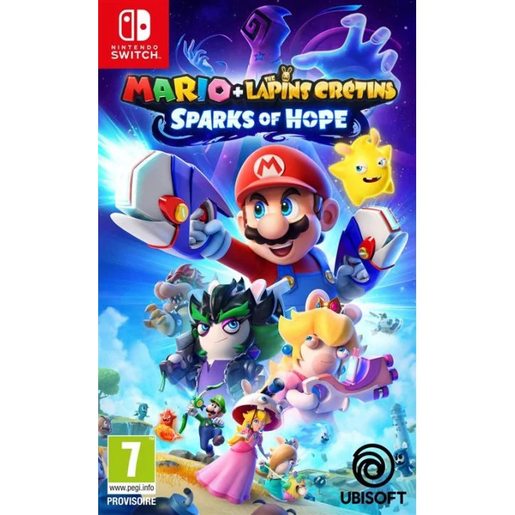 Mario + The Lapins Crétins Sparks of Hope Nintendo Switch Mario + The Lapins Crétins Sparks of Hope Nintendo Switch - Jeux Nintendo Switch - gamezone
