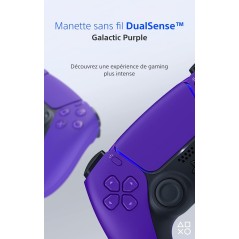 Manette PlayStation 5 officielle DualSense Galactic Purple en Tunisie