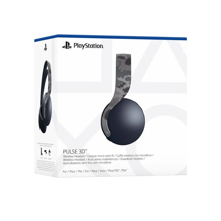Casque sans Fil Pulse 3D pour PlayStation 5, Grey Camouflage - CASQUE - gamezone