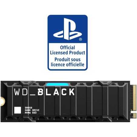 WD_BLACK SN850 1TB NVMe SSD - Sous Licence Officielle pour PS5 consoles - jusqu'à 7000 Mo/s en Tunisie