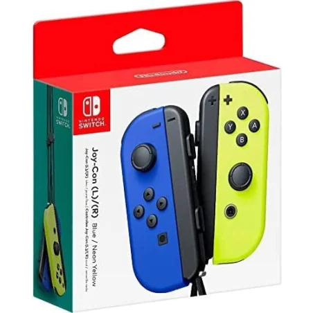 Nintendo Switch Paire de Manettes Joy-Con Gauche Bleue/Droite Jaune Néon en Tunisie