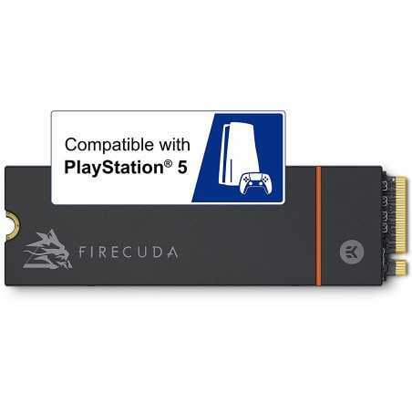 Seagate FireCuda 530, 1 TB,M.2 PCIe Gen4 ×4 NVMe 1.4, transfer speeds up to 7,300 MB/s, Heatsink,Licence Officielle PS5