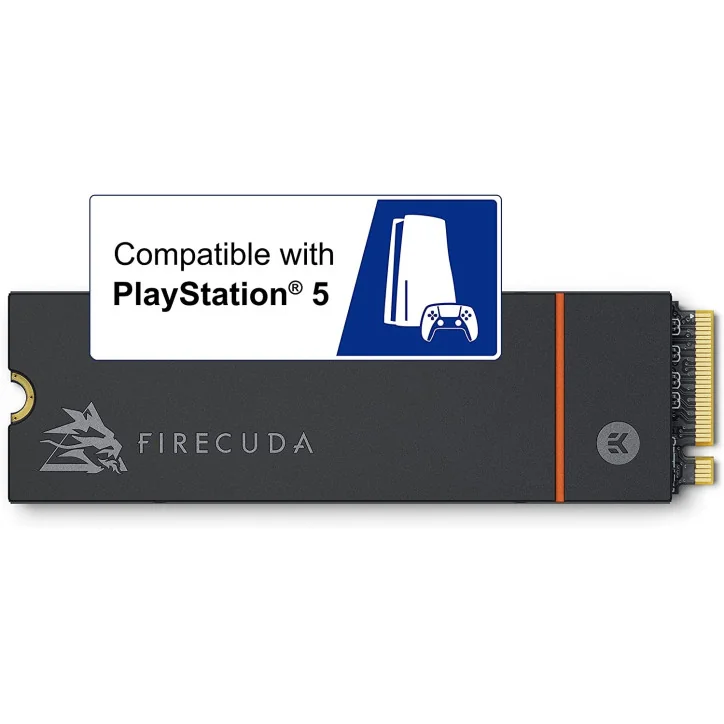 Seagate FireCuda 530, 1 TB,M.2 PCIe Gen4 ×4 NVMe 1.4, transfer speeds up to 7,300 MB/s, Heatsink,Licence Officielle PS5 - Accessoires PS5 - gamezone