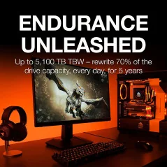 Seagate FireCuda 530, 1 TB,M.2 PCIe Gen4 ×4 NVMe 1.4, transfer speeds up to 7,300 MB/s, Heatsink,Licence Officielle PS5 en Tu...