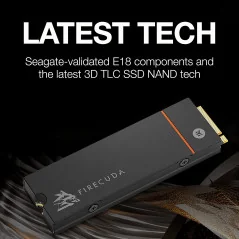 Seagate FireCuda 530, 1 TB,M.2 PCIe Gen4 ×4 NVMe 1.4, transfer speeds up to 7,300 MB/s, Heatsink,Licence Officielle PS5 en Tu...