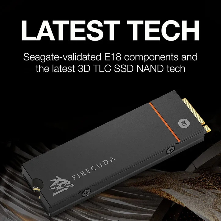 Seagate FireCuda 530, 1 TB,M.2 PCIe Gen4 ×4 NVMe 1.4, transfer speeds up to 7,300 MB/s, Heatsink,Licence Officielle PS5 - Accessoires PS5 - gamezone
