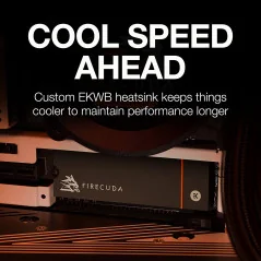 Seagate FireCuda 530, 1 TB,M.2 PCIe Gen4 ×4 NVMe 1.4, transfer speeds up to 7,300 MB/s, Heatsink,Licence Officielle PS5 en Tu...