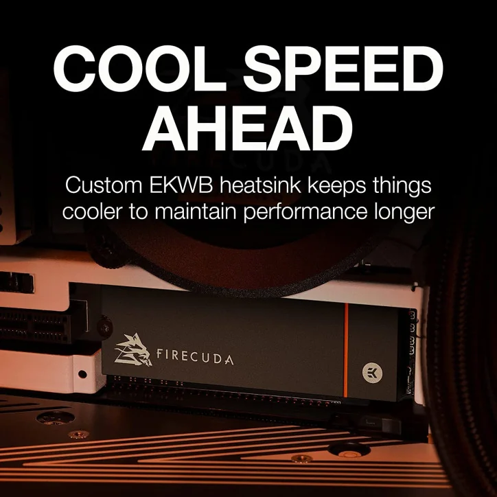 Seagate FireCuda 530, 1 TB,M.2 PCIe Gen4 ×4 NVMe 1.4, transfer speeds up to 7,300 MB/s, Heatsink,Licence Officielle PS5 - Accessoires PS5 - gamezone