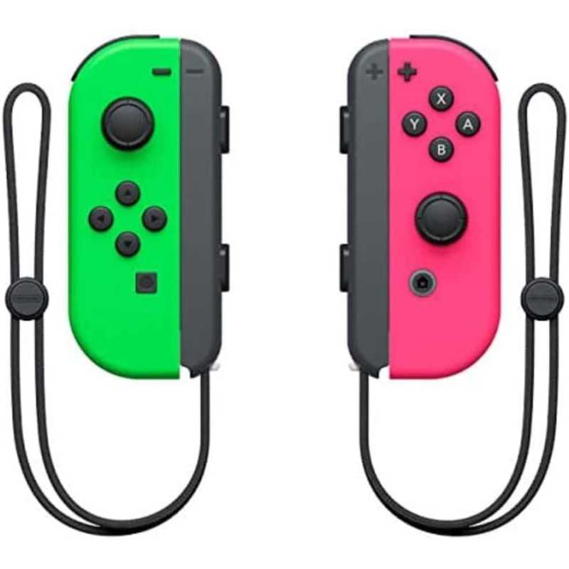 Nintendo Switch Paire de manettes Joy-Con gauche vert néon & droite rose néon