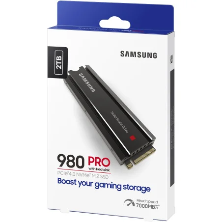 Samsung 980 PRO MZ-V8P2T0CW | Disque SSD Interne NVMe M.2, PCIe 4.0, 2 To, Dissipateur de chaleur inclus - Compatible PS5 en ...