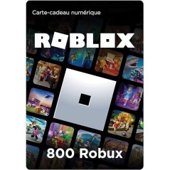 Carte Roblox - 800 Robux en Tunisie