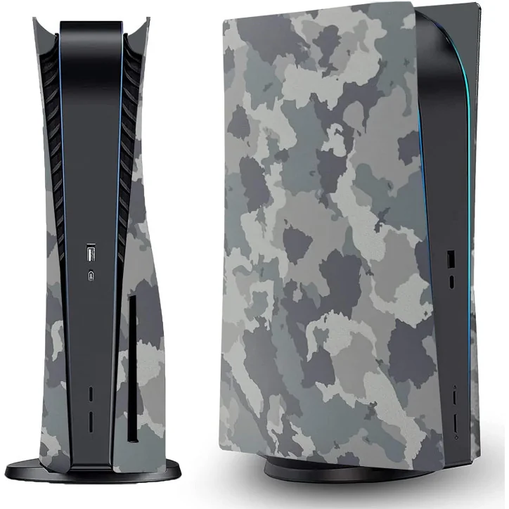 Façades pour console PS5™ - Grey Camouflage - Accessoires PS5 - gamezone