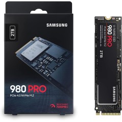 Samsung 980 PRO MZ-V8P2T0BW | Disque SSD Interne NVMe M.2, PCIe 4.0, 2 To, Contrôle thermique intelligent - Compatible PS5 en...