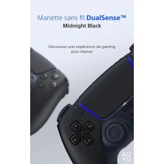 Manette PlayStation 5 officielle DualSense Noir - Midnight Black en Tunisie