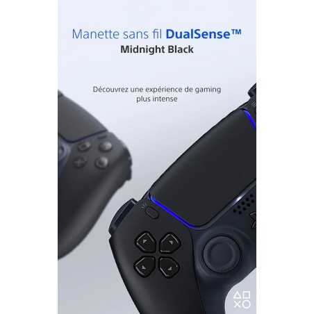 Manette PlayStation 5 officielle DualSense Noir - Midnight Black