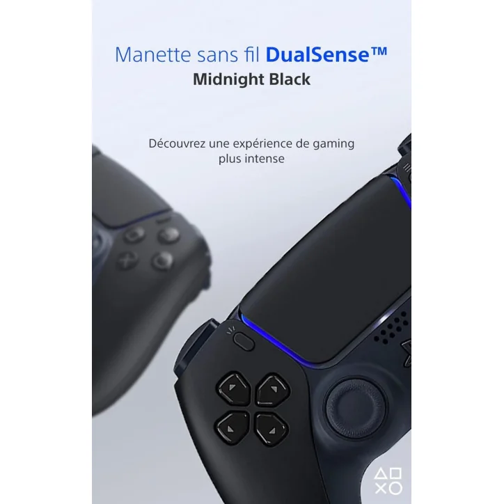 Manette PlayStation 5 officielle DualSense Noir - Midnight Black Manette PlayStation 5 officielle DualSense Noir - Midnight Black - MANETTES - gamezone
