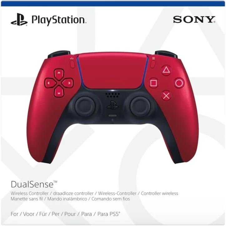 Manette sans fil DualSense 5 PS5 et PC, couleur volcanic red rouge Manette sans fil DualSense 5 PS5 et PC, couleur volcanic red rouge - MANETTES - gamezone
