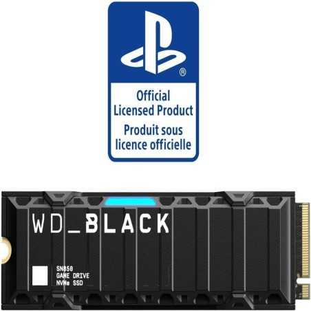 WD_BLACK SN850 1TB M.2 2280 PCIe Gen4 avec dissipateur thermique NVMe Gaming SSD up to 7000 MB/s read speed Heatsink