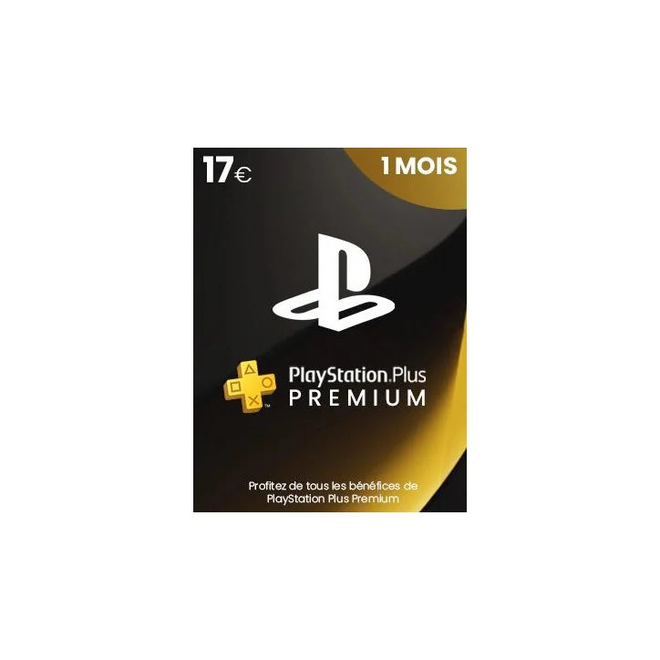 PlayStation Plus Premium 1mois - FR PSN PlayStation Plus Premium 1mois - FR PSN - Carte Abonnement PS Plus - gamezone