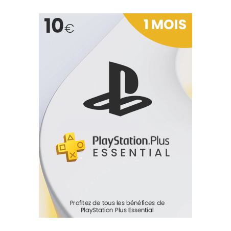 PlayStation Plus: abonnement de 1 mois Code Jeu PSN PS4 PS5 - Compte français