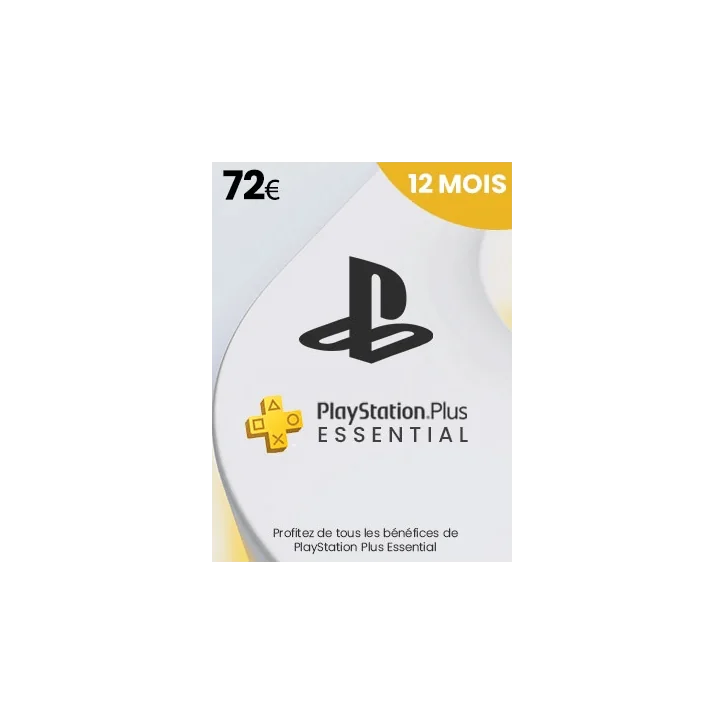 PlayStation Plus Essential 12 mois - FR PSN PlayStation Plus Essential 12 mois - FR PSN - Carte Abonnement PS Plus - gamezone