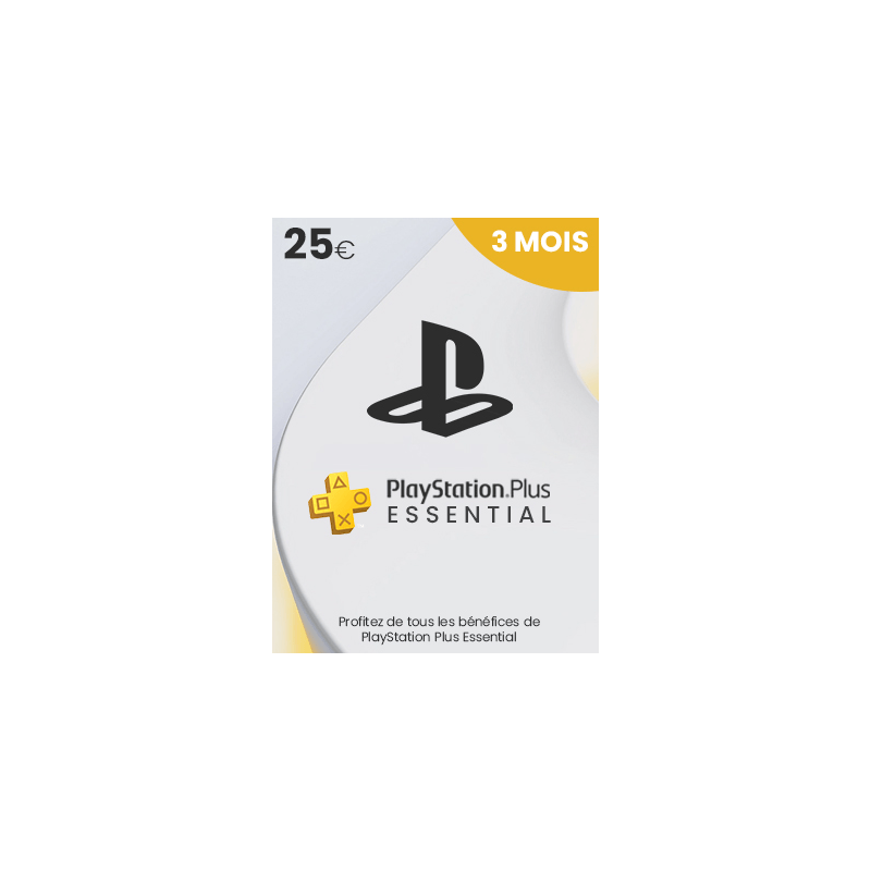PlayStation Plus Essential 3 mois - FR PSN