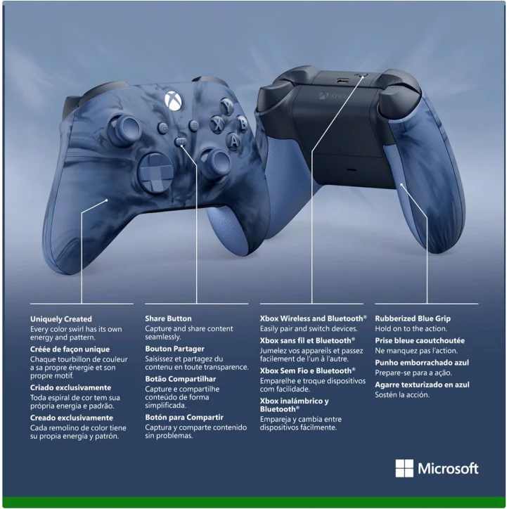 Xbox Manette sans Fil - Stormcloud Vapor Edition Spéciale Xbox Manette sans Fil - Stormcloud Vapor Edition Spéciale - MANETTES - gamezone