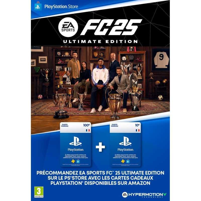 110€ Carte Cadeau PlayStation Store pour EA SPORTS FC 25 Ultimate Edition | PS4 PS5 français [Code ]