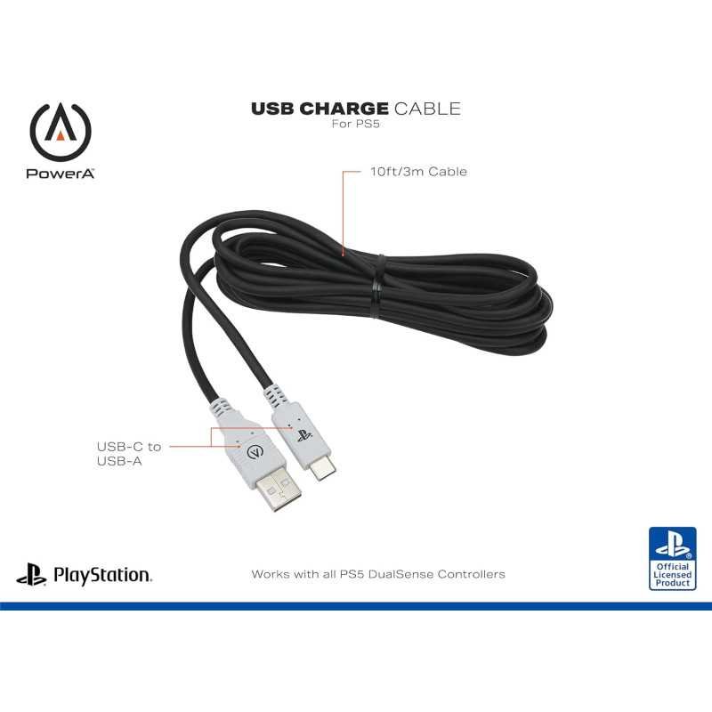 Cable Usb-C de Powera Fusion pour PS5 en Tunisie