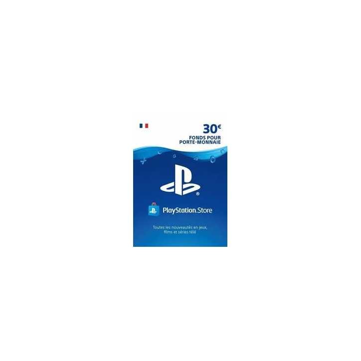 Carte PSN 30 EUR Playstation Store PS5/PS4/PS3/PS Vita Compte français