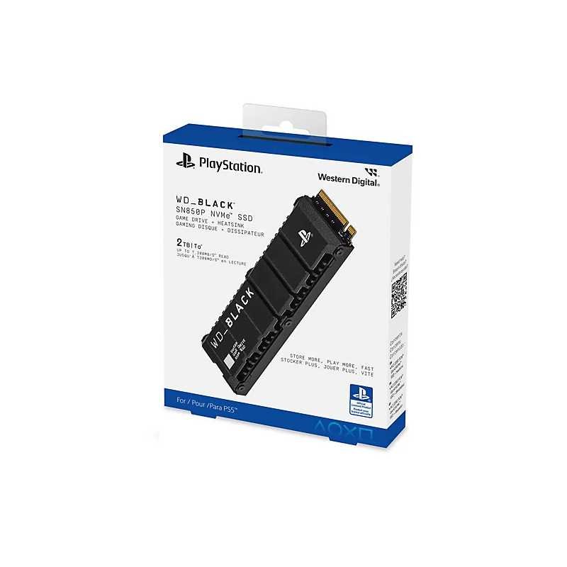 WD_BLACK SN850P 2TB NVMe SSD - Sous Licence Officielle pour PS5 consoles - jusqu'à 7000 Mo/s en Tunisie