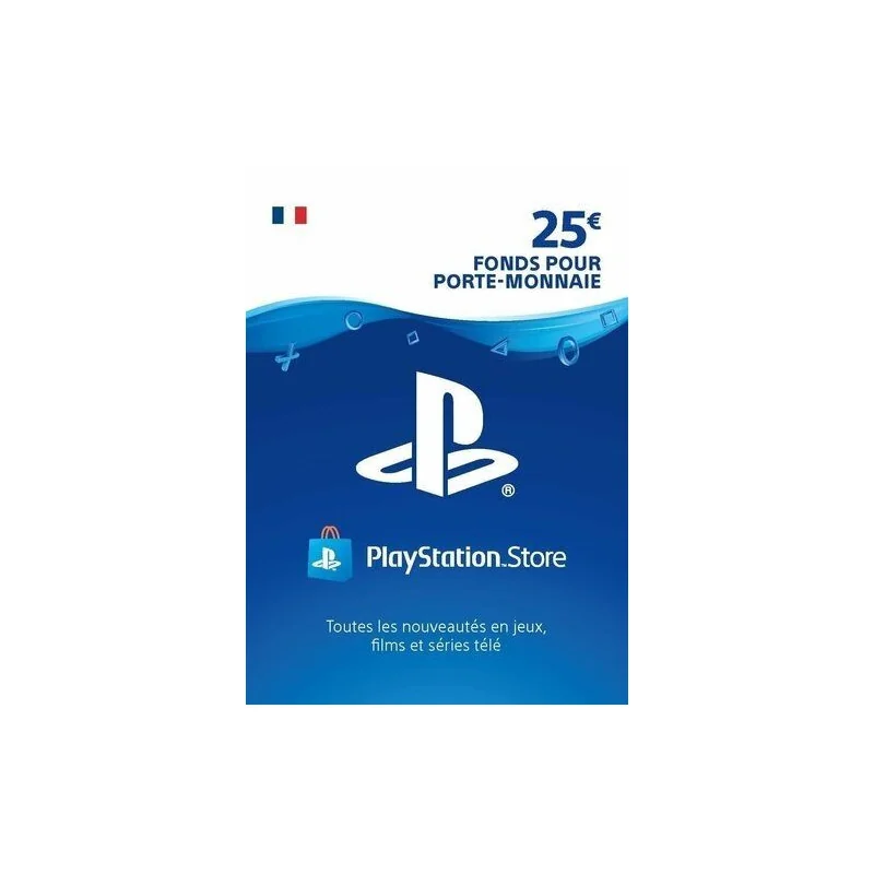 PSN 25 EUR Playstation Store PS5/PS4/PS3/PS Vita Compte français en Tunisie