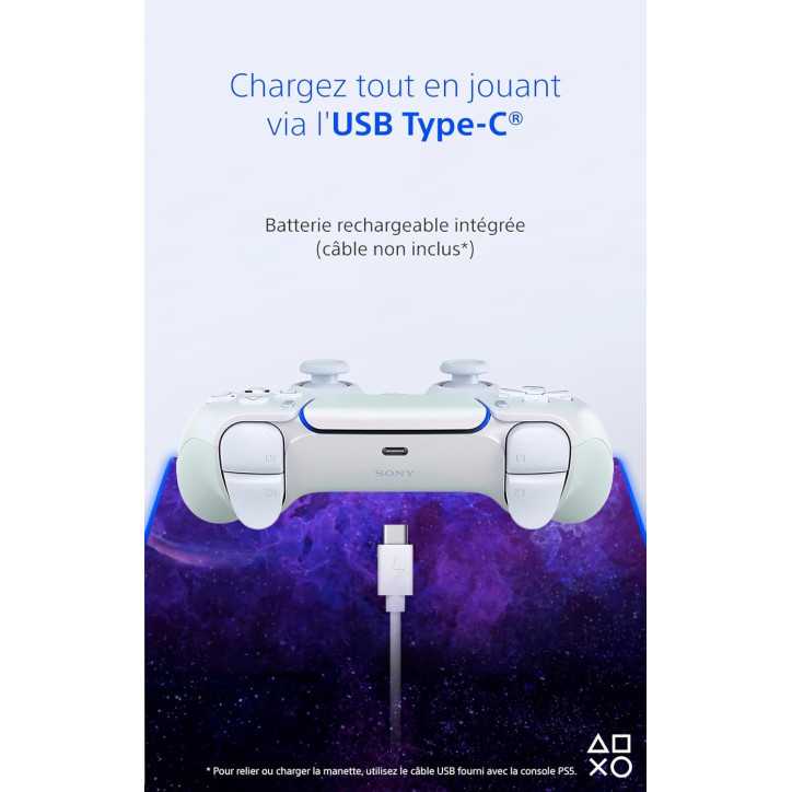 Manette PlayStation 5 officielle DualSense Sony Chroma Pearl - MANETTES - gamezone