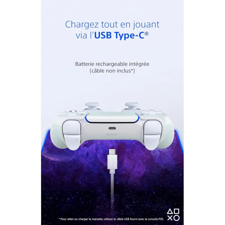 Manette PlayStation 5 officielle DualSense Sony Chroma Pearl Manette PlayStation 5 officielle DualSense Sony Chroma Pearl - MANETTES - gamezone