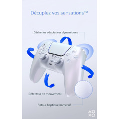 Manette PlayStation 5 officielle DualSense Sony Chroma Pearl en Tunisie