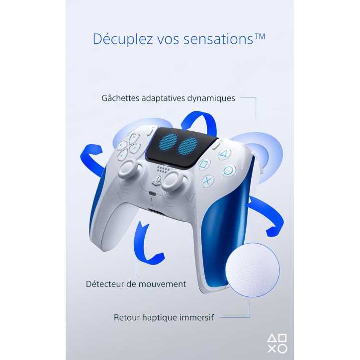 Manette PlayStation 5 officielle DualSense Sony Edition limitee Astro-Bot - MANETTES - gamezone