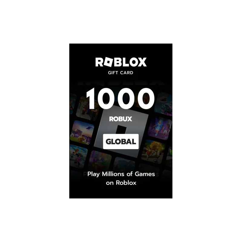 Carte Roblox - 1000 Robux en Tunisie