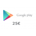 Carte cadeau Google Play 25 euros FR en Tunisie