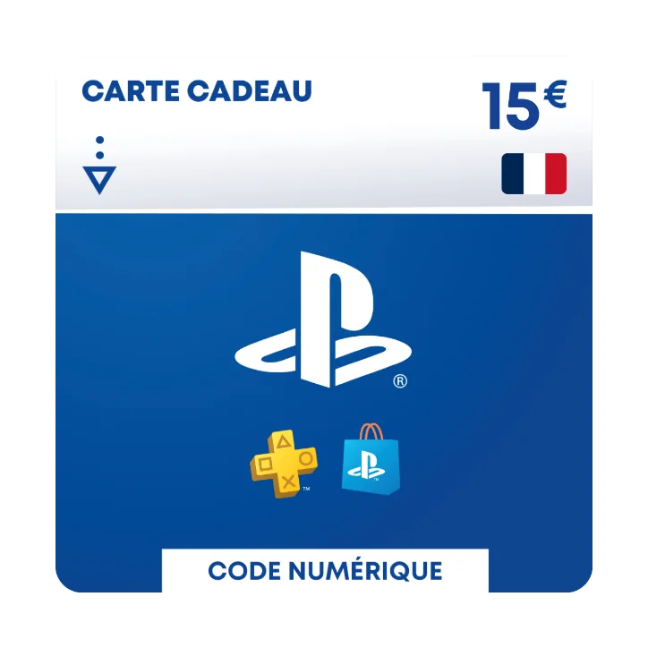 PSN 15 EUR Playstation Store PS5/PS4/PS3/PS Vita Compte français - Carte PSN PlayStation Store - gamezone